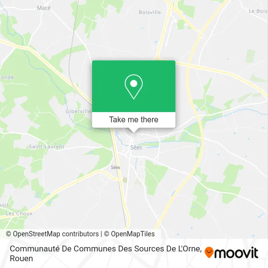 Communauté De Communes Des Sources De L'Orne map