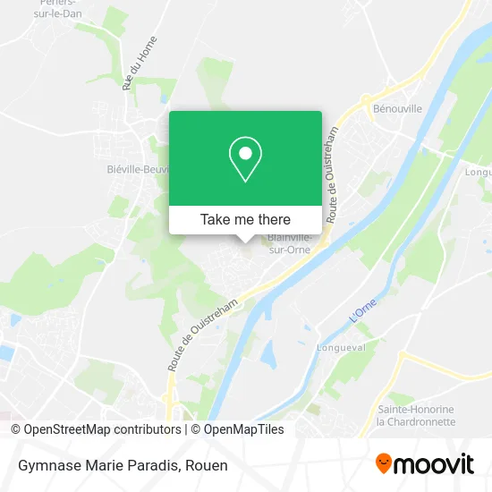 Gymnase Marie Paradis map