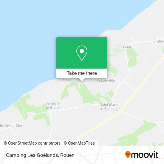 Camping Les Goélands map