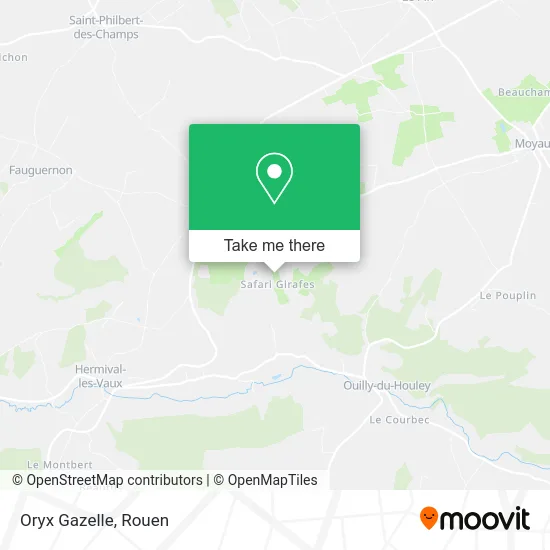 Oryx Gazelle map