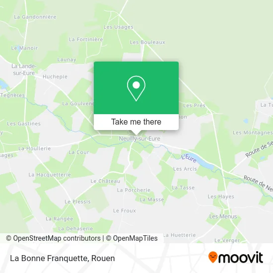 La Bonne Franquette map