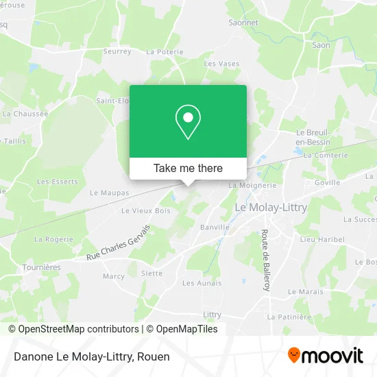 Danone Le Molay-Littry map