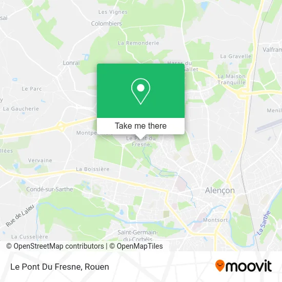 Le Pont Du Fresne map