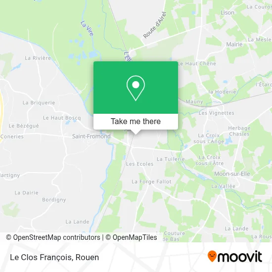 Le Clos François map