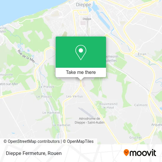 Dieppe Fermeture map