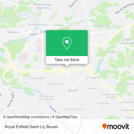 Royal Enfield Saint-Lô map