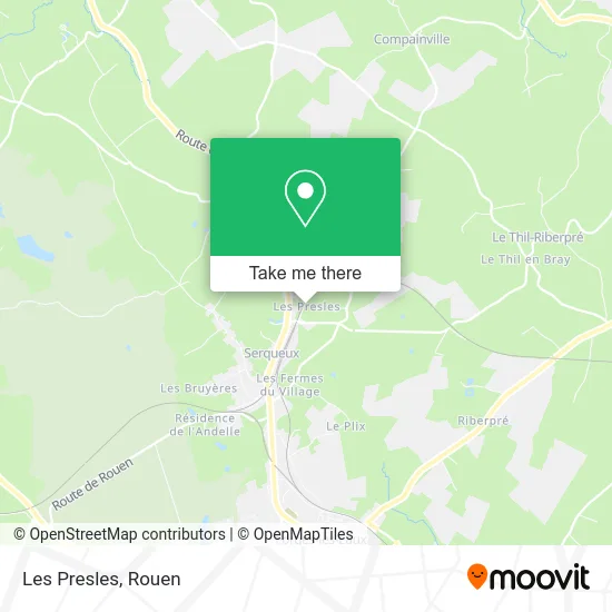 Les Presles map