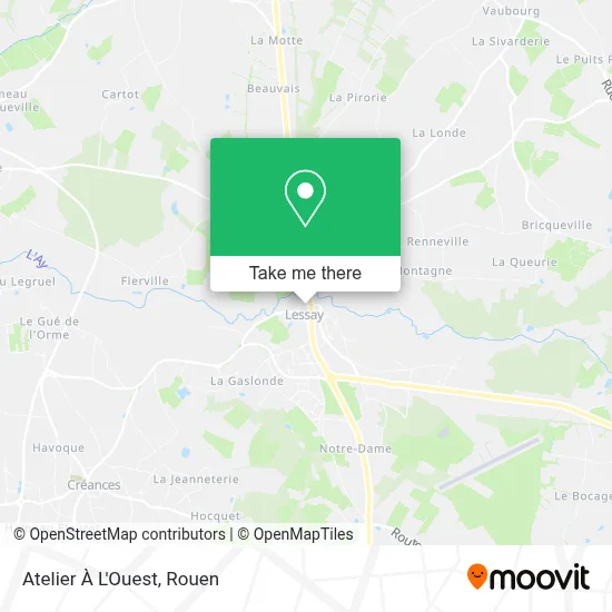 Atelier À L'Ouest map