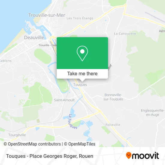 Touques - Place Georges Roger map