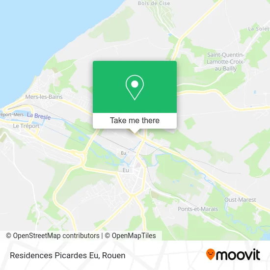 Residences Picardes Eu map