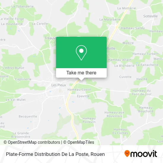 Plate-Forme Distribution De La Poste map