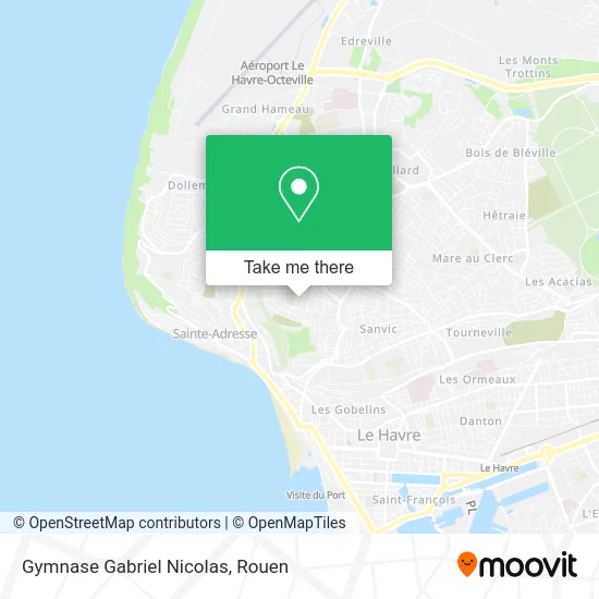 Gymnase Gabriel Nicolas map
