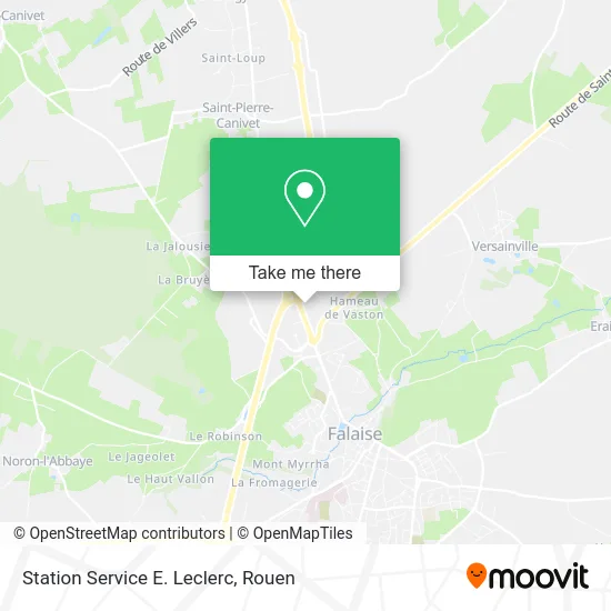 Station Service E. Leclerc map