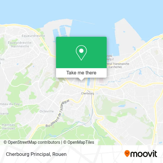 Cherbourg Principal map