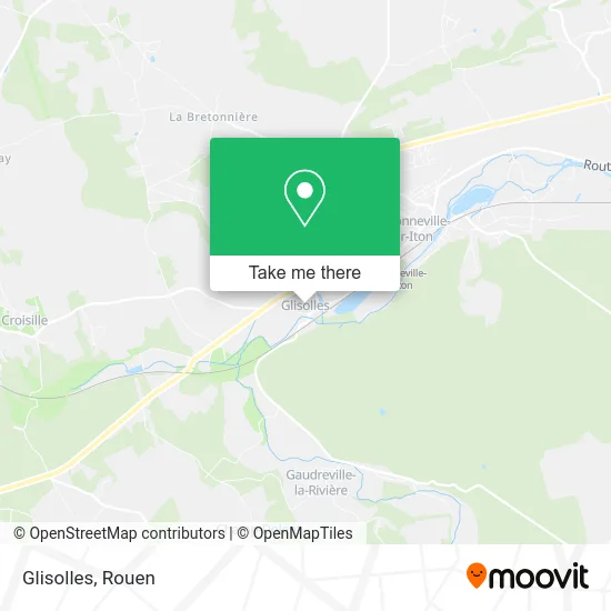 Glisolles map
