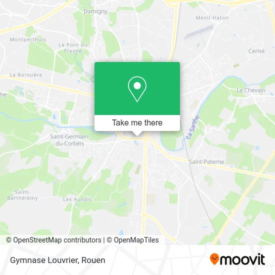 Gymnase Louvrier map
