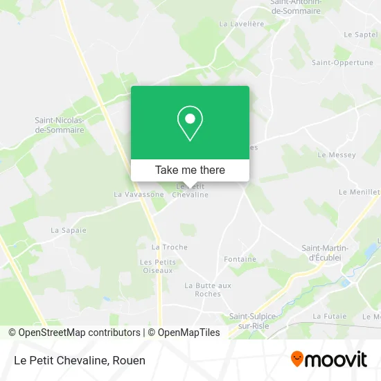 Le Petit Chevaline map