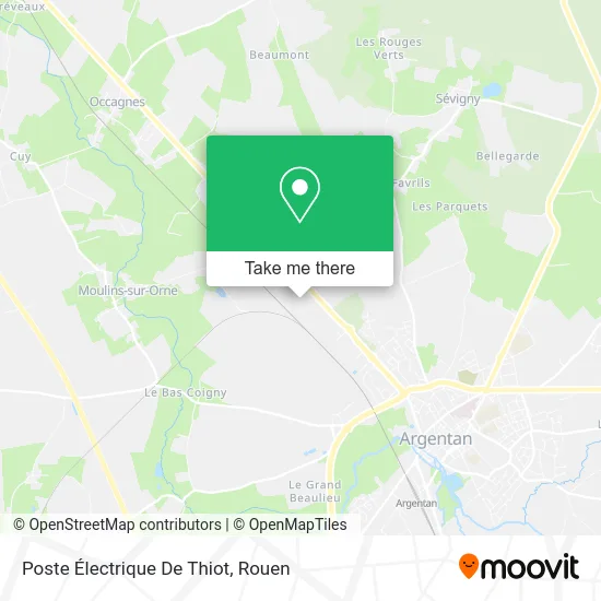 Poste Électrique De Thiot map