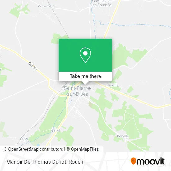 Manoir De Thomas Dunot map