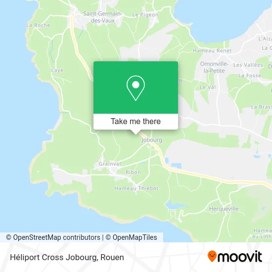 Héliport Cross Jobourg map