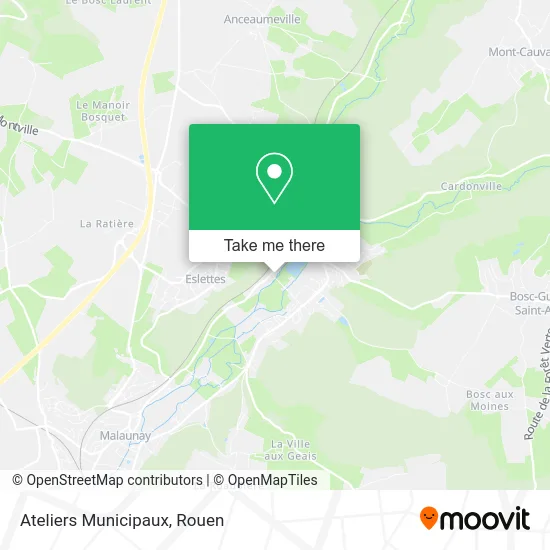 Ateliers Municipaux map