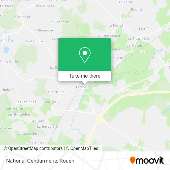 Gendarmerie Nationale map