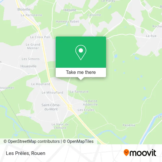 Les Prêles map
