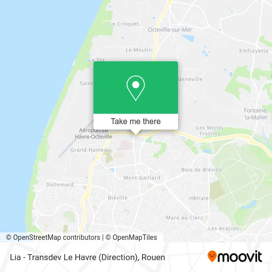 Lia - Transdev Le Havre (Direction) map
