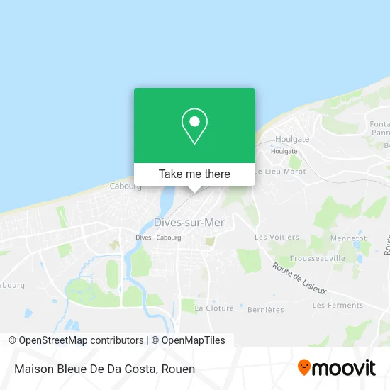 Maison Bleue De Da Costa map