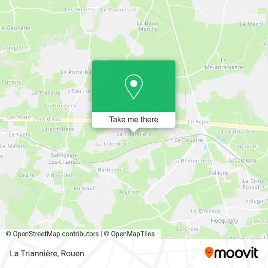 La Triannière map