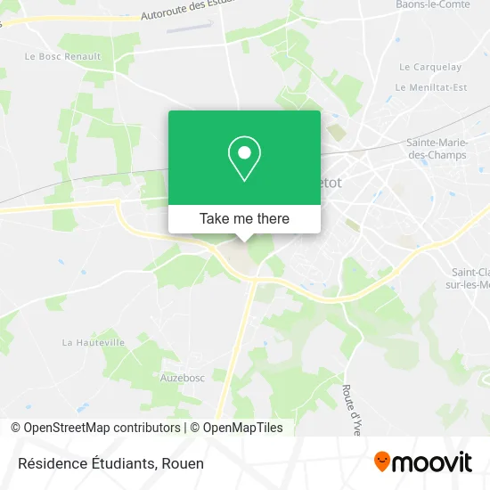 Résidence Étudiants map