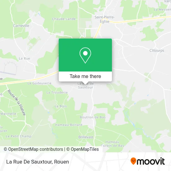 La Rue De Sauxtour map