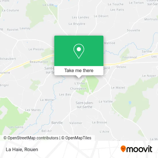 La Haie map