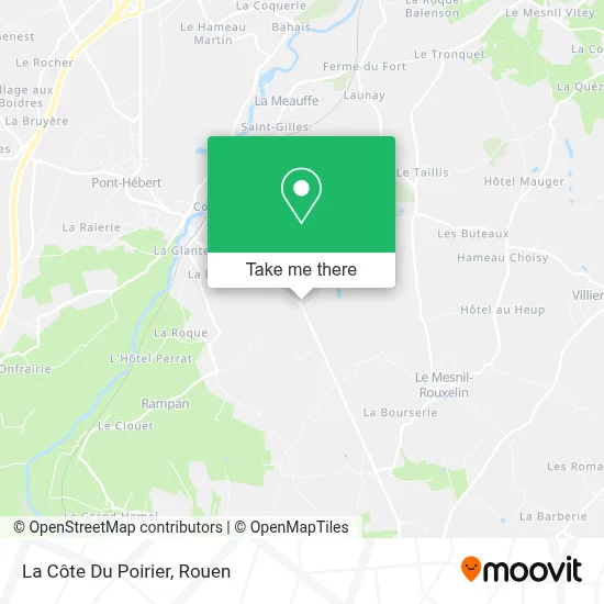 La Côte Du Poirier map