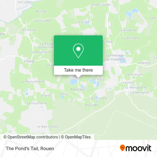 La Queue De L'Étang map