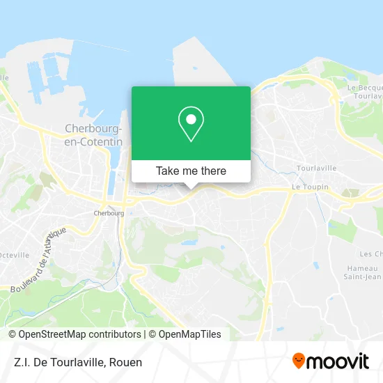 Z.I. De Tourlaville map
