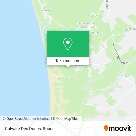 Calvaire Des Dunes map