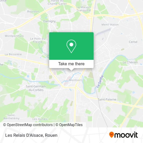 Les Relais D'Alsace map