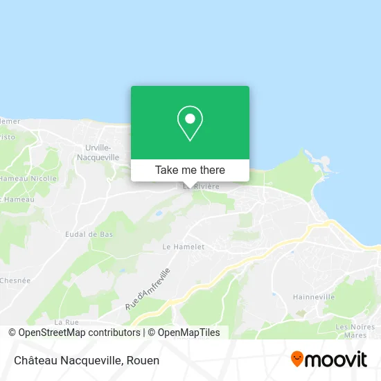 Château Nacqueville map