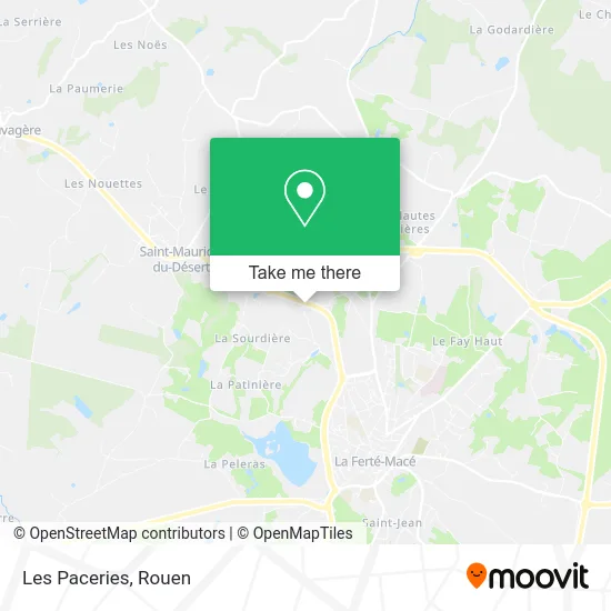 Les Paceries map