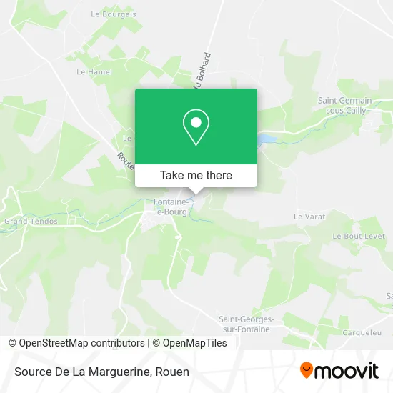 Source De La Marguerine map