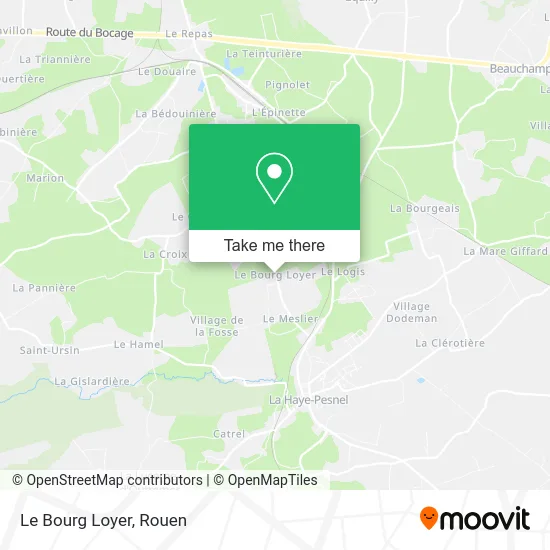 Le Bourg Loyer map