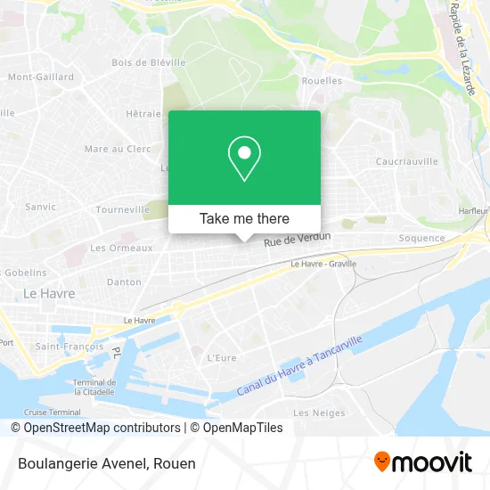 Boulangerie Avenel map