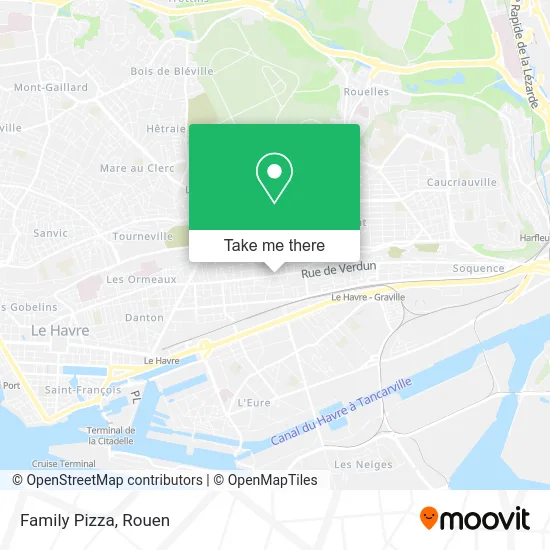 Family Pizza map