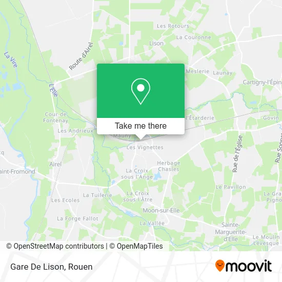 Gare De Lison map