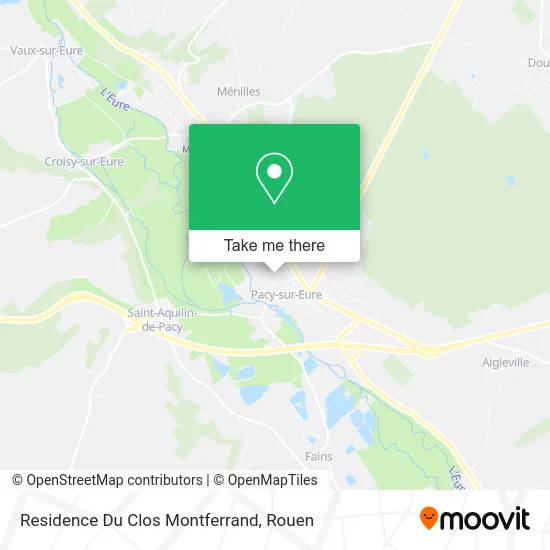 Residence Du Clos Montferrand map