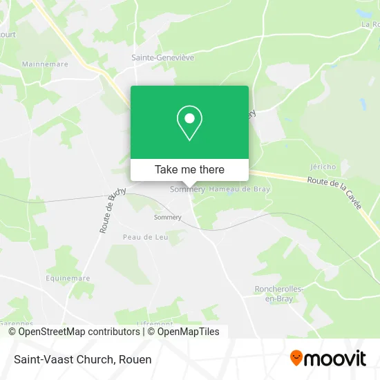 Église Saint-Vaast map