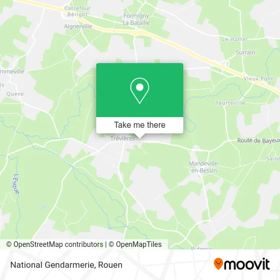 Gendarmerie Nationale map