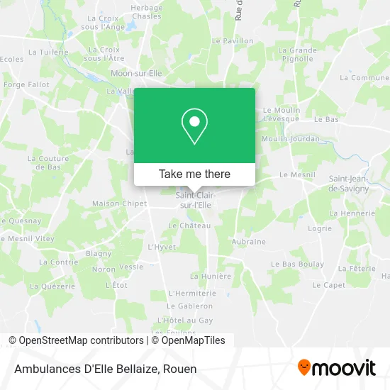 Ambulances D'Elle Bellaize map