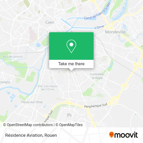 Résidence Aviation map